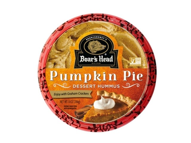 Pumpkin Pie Hummus - 10oz with graham crackers.