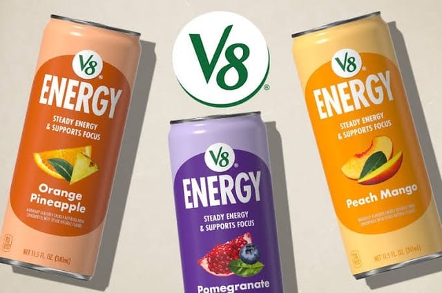 V8 Energy Drink 6.9oz - All Natural.