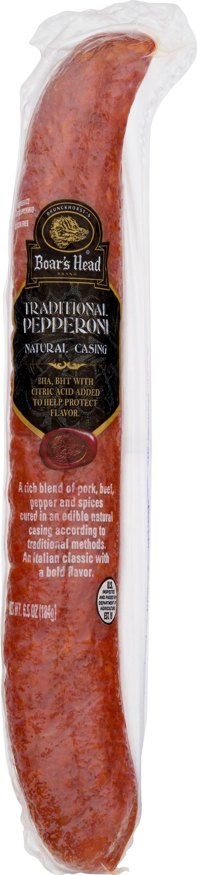 Boars Head Pepperoni Stick.