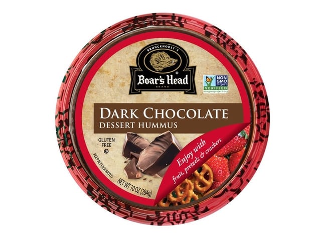 Dark Chocolate Dessert Hummus 10oz w/Crackers.